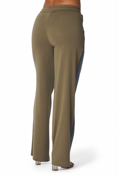 April Straight Leg Denim Jean Sweatpants