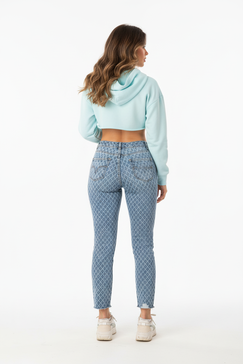 Back view with white background