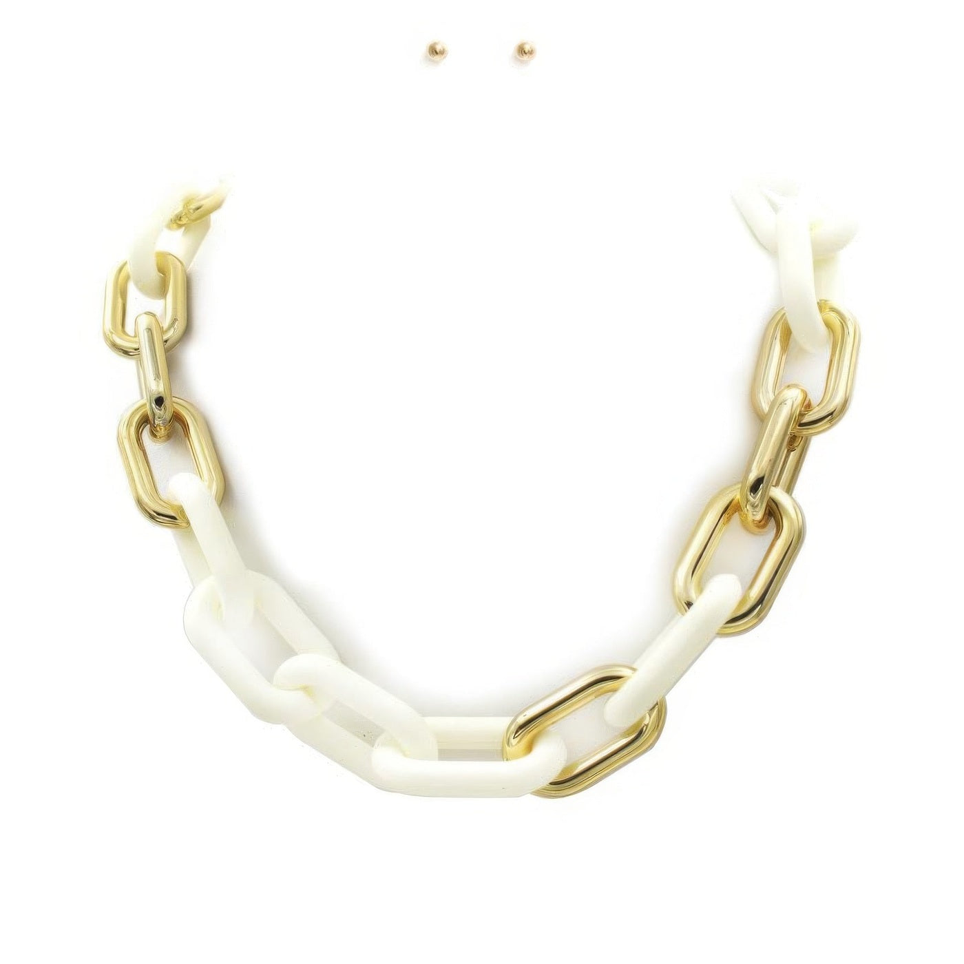 VacationGrabs Oval Link Necklace for Stylish Women
