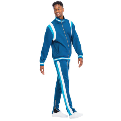 VacationGrabs Stylish Mens Tracksuit Set - 2PC Outfit